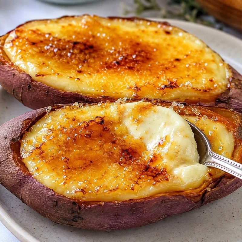 Japanese Sweet Potato Crème Brûlée