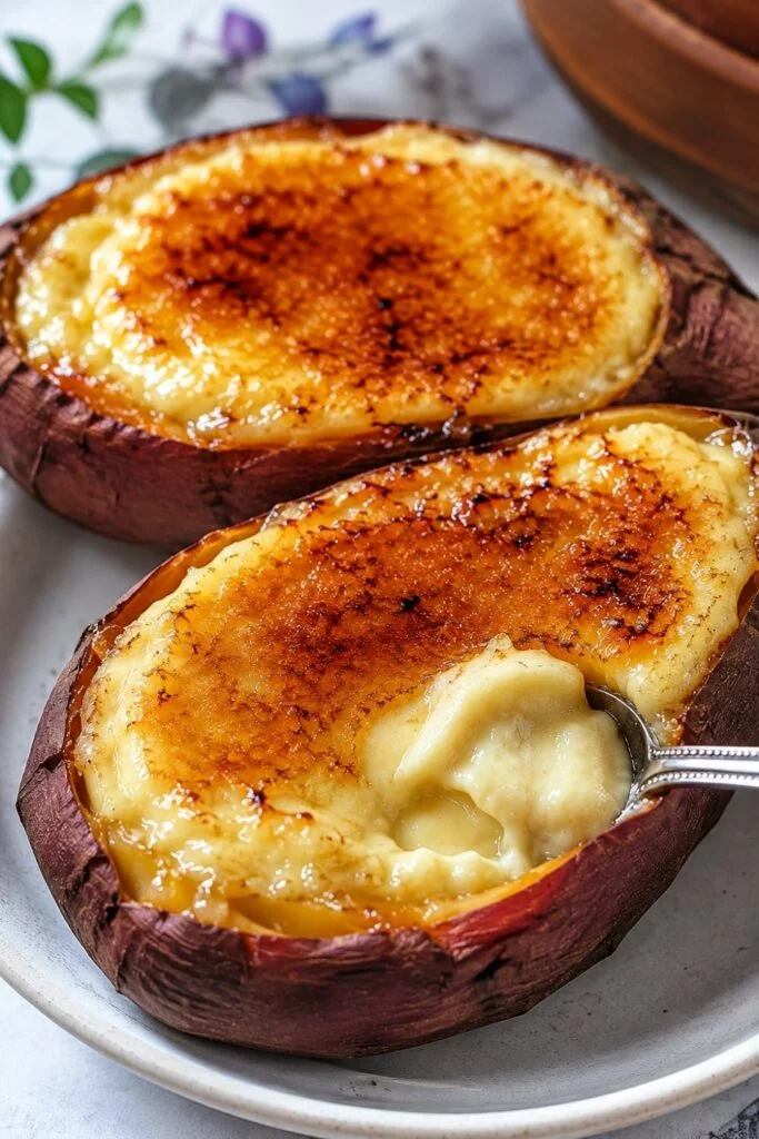 Japanese Sweet Potato Crème Brûlée