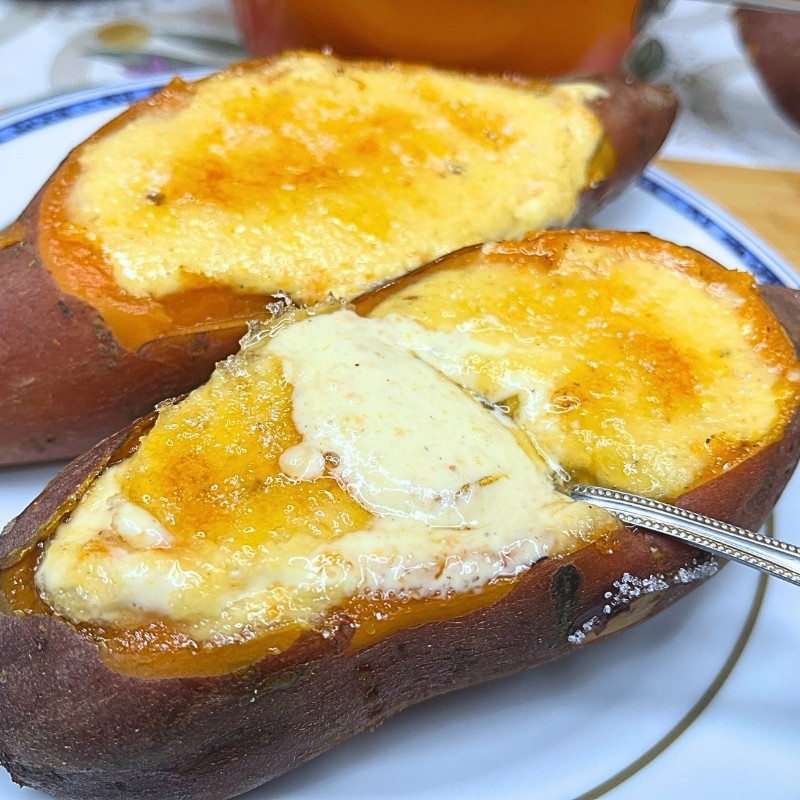 Japanese Sweet Potato Crème Brûlée