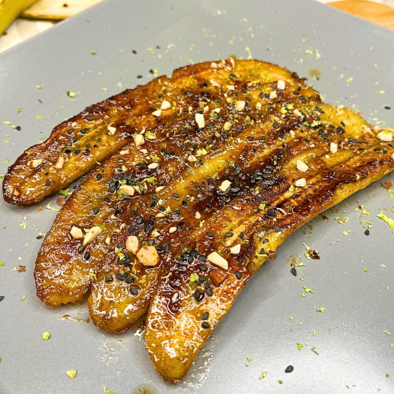 Pan-Fried Bananas with Honey & Cinnamon