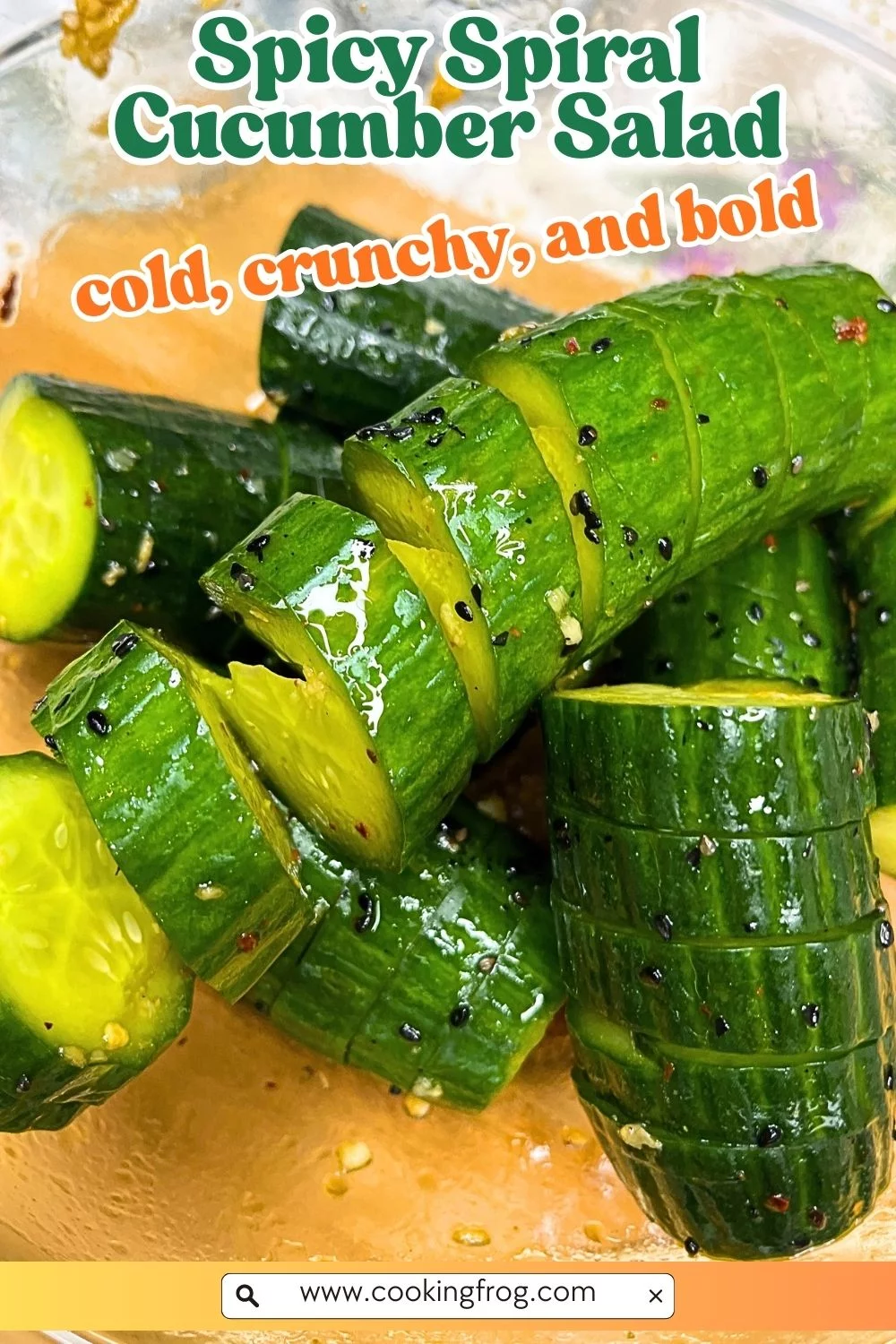 Spicy Spiral Cucumber Salad 3