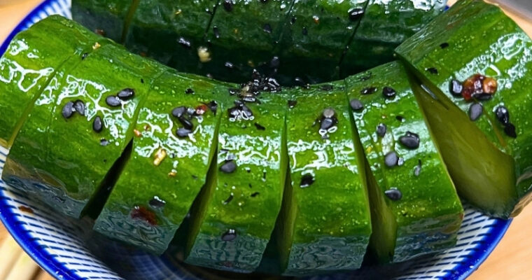 Spicy Spiral Cucumber Salad