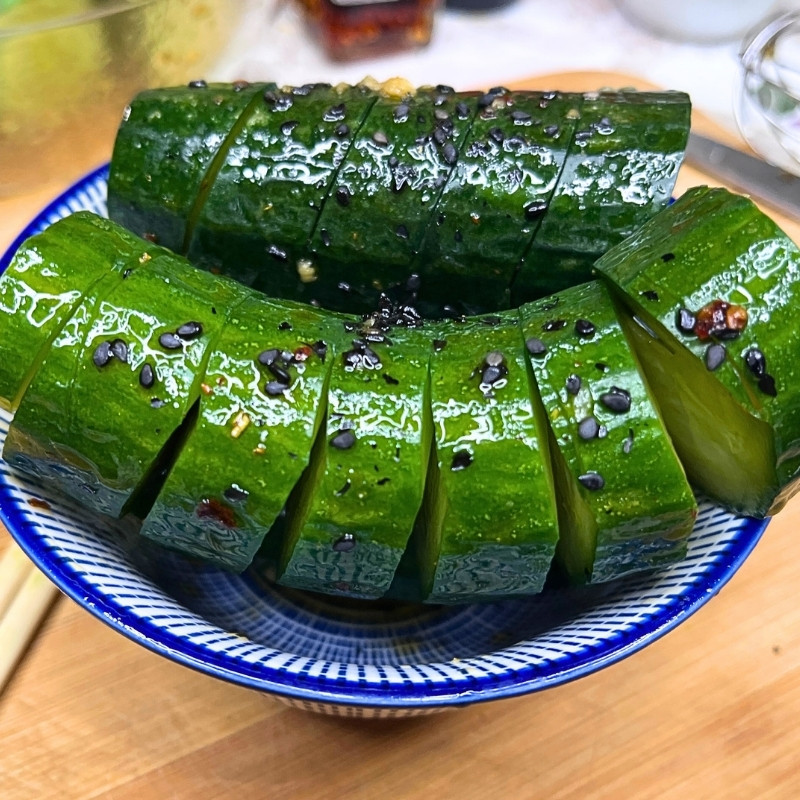 Spicy Spiral Cucumber Salad