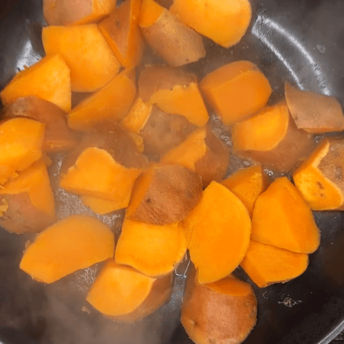 Steam SWEET POTATOES
