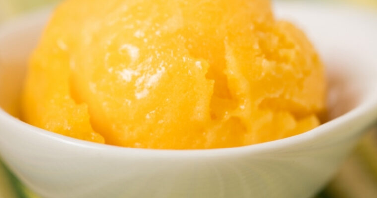 3-Ingredient Mango Sorbet