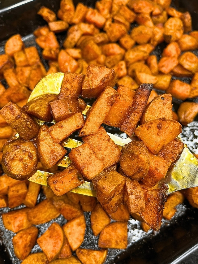 Oven Roasted Sweet Potatoes with Brown Sugar and Spices 2