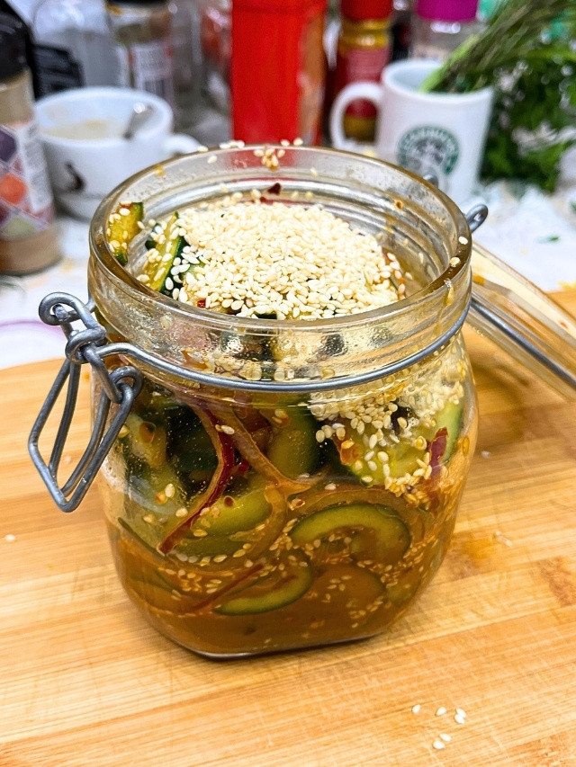 Spicy Korean Cucumber Salad 2