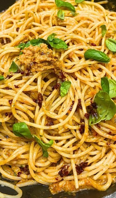 Roasted Tomato Garlic Butter Pasta