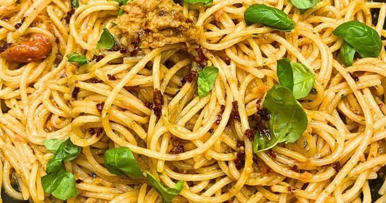 Roasted Tomato Garlic Butter Pasta