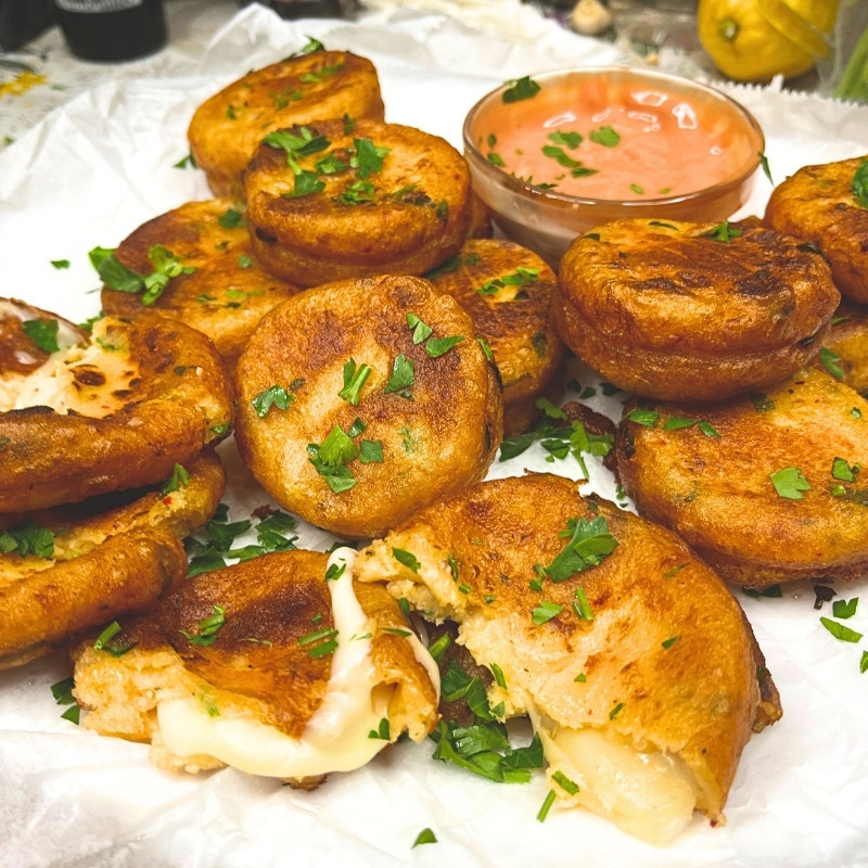 Cheesy Potato Pancakes