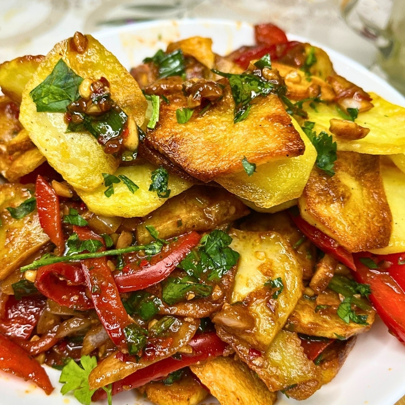 Crispy Roasted Potato Salad