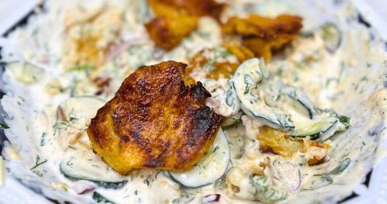 Crispy Smashed Potato Salad