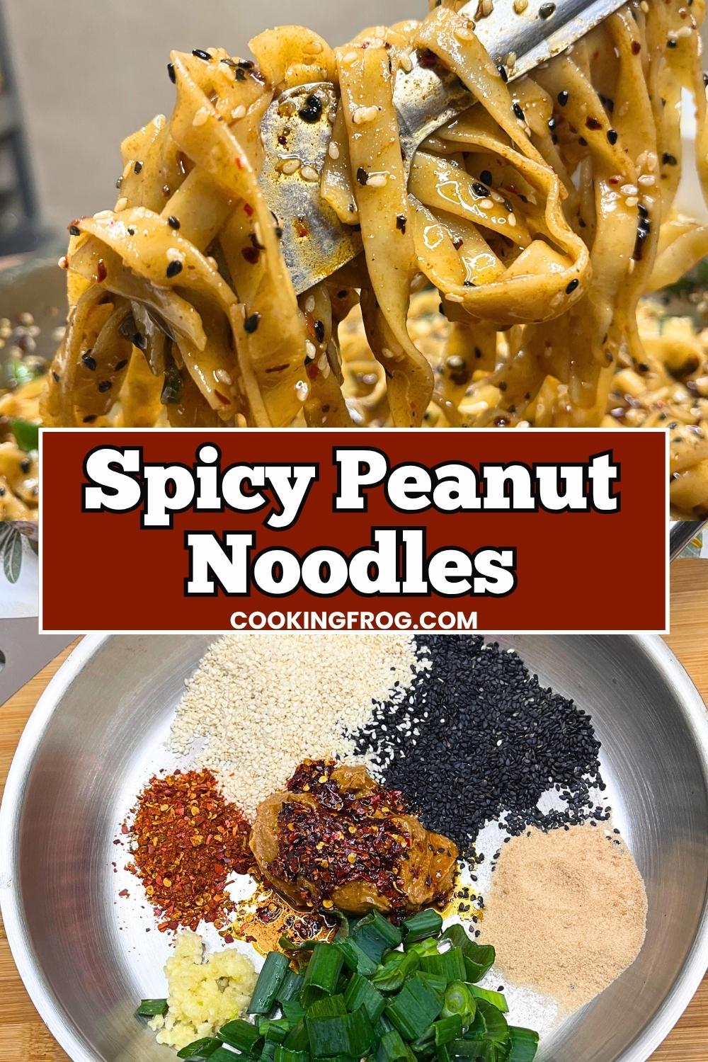 Spicy Chili Crisp Peanut Noodles 3