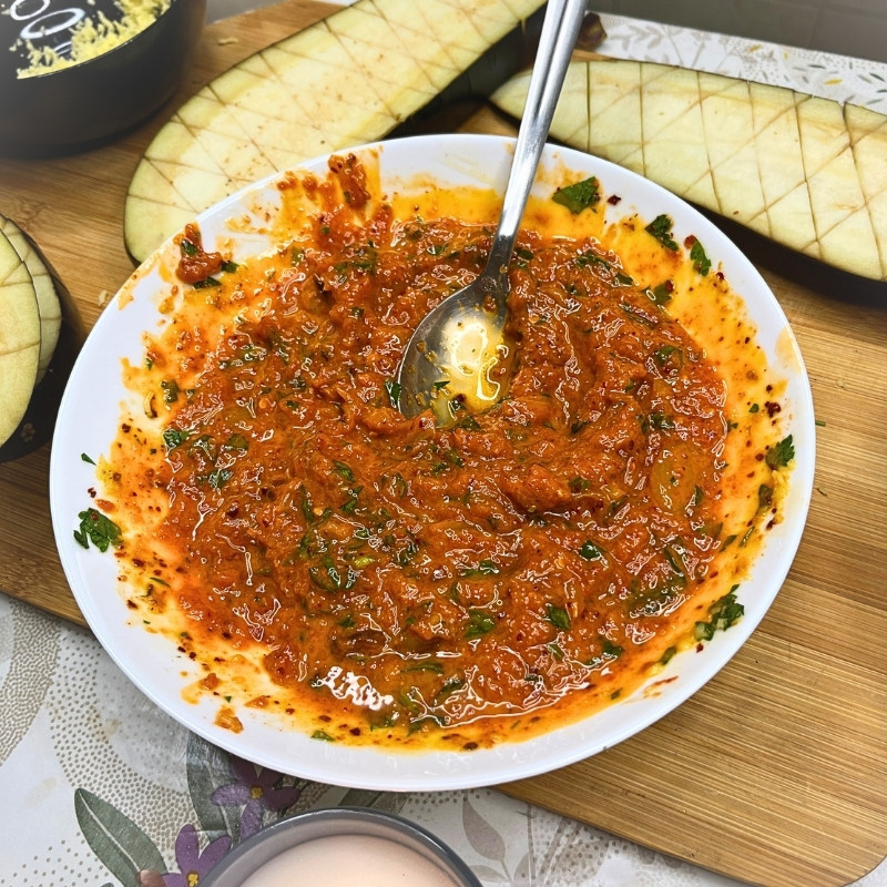 Garlic Butter spread for eggplants
