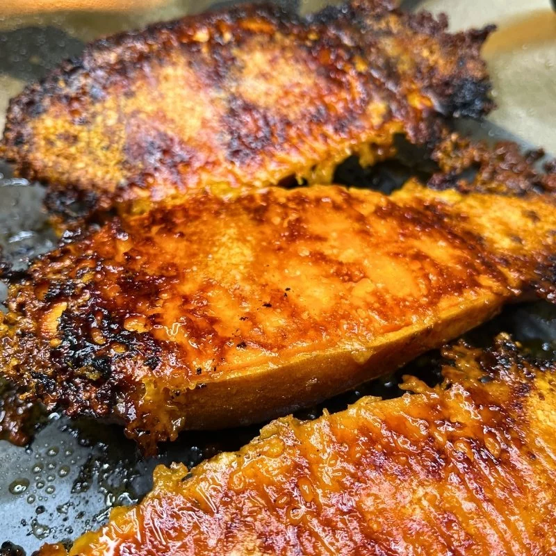 Parmesan Crusted Sweet Potatoes