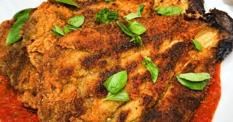 Crispy Eggplant Cutlets with Marinara