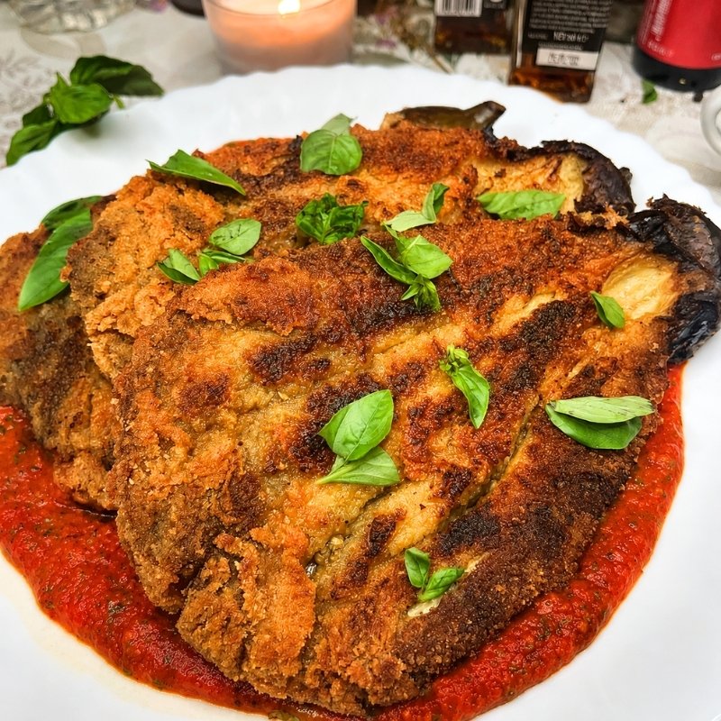 Crispy Eggplant Cutlets with Marinara