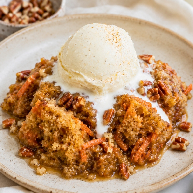 Old-Fashioned Carrot Cake Cobbler