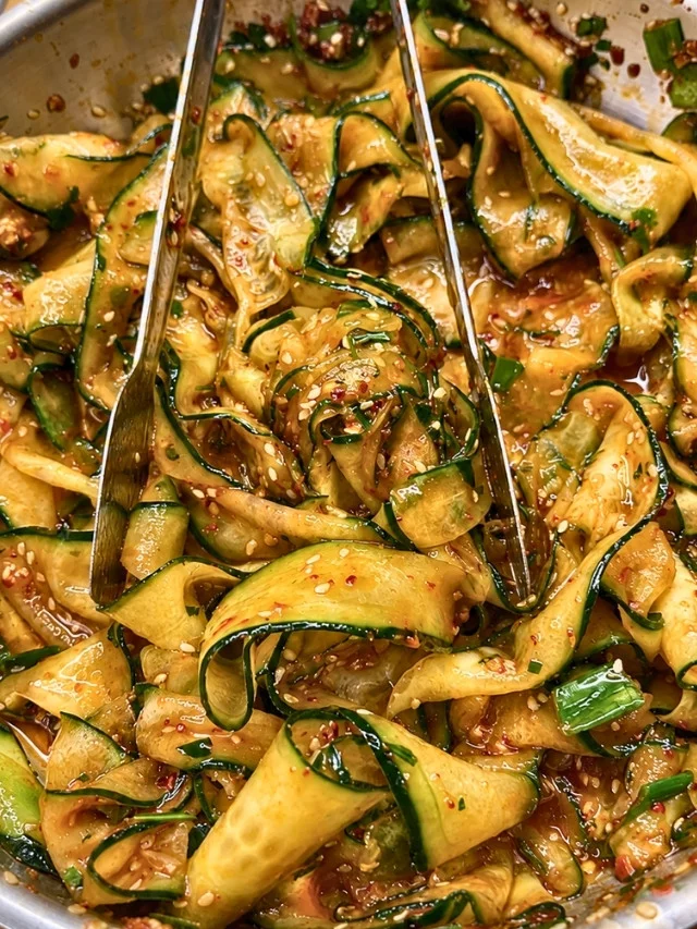 Spicy Cucumber Ribbon Salad