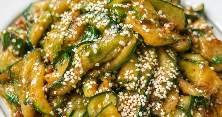 Spicy Cucumber Ribbon Salad