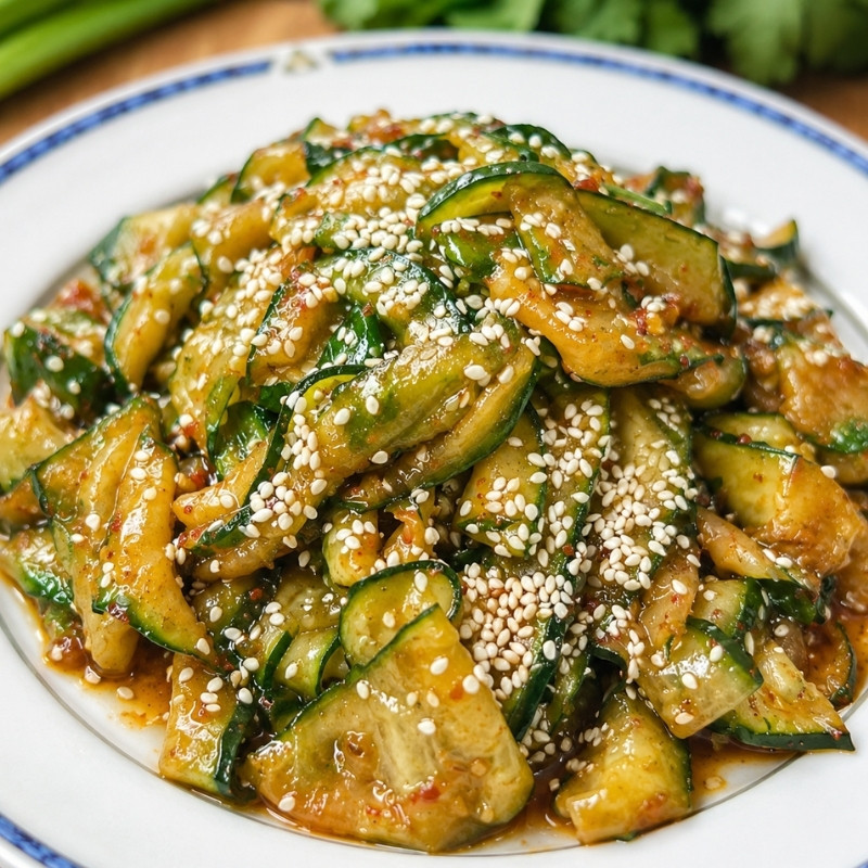 Spicy Cucumber Ribbon Salad