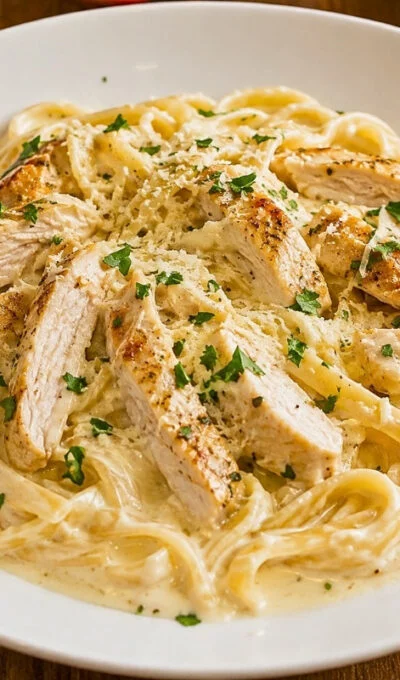 Creamy Garlic Parmesan Chicken Alfredo