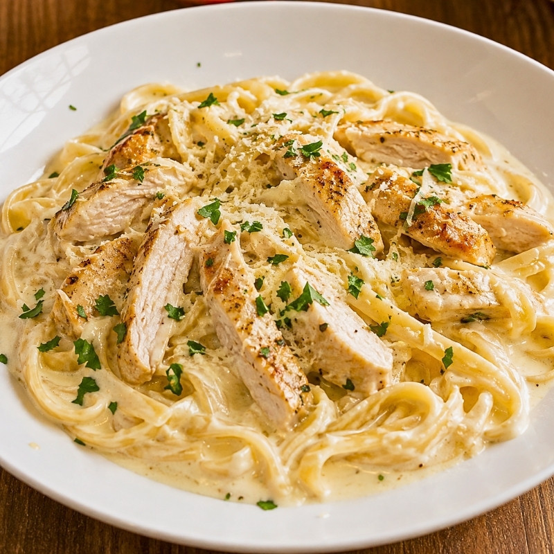 Creamy Garlic Parmesan Chicken Alfredo