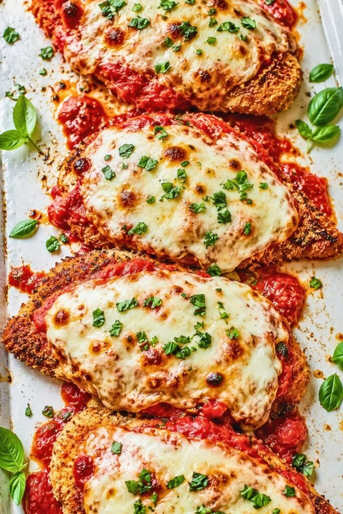 Chicken Parmesan with Marinara and Mozzarella
