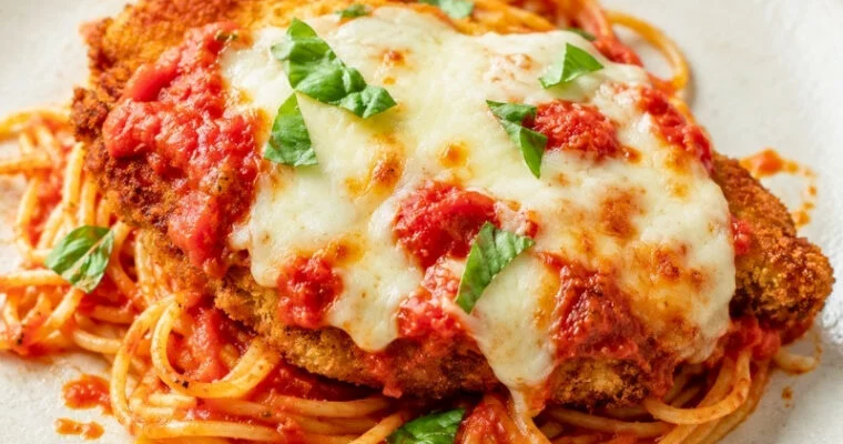 Chicken Parmesan with Marinara and Mozzarella