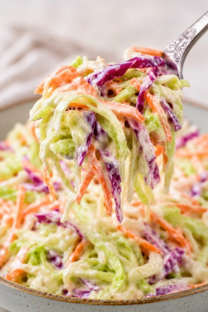 Classic Coleslaw with a Creamy Tangy Dressing