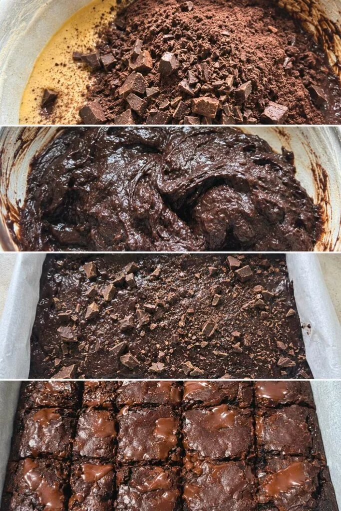 Fudgy Brown Butter Dark Chocolate Brownies