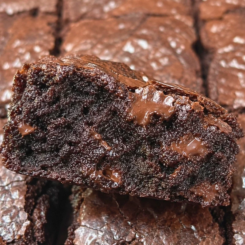 Fudgy Brown Butter Dark Chocolate Brownies