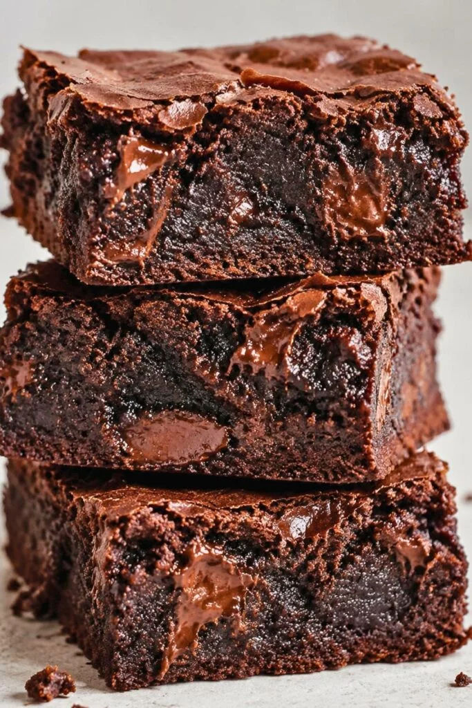 Fudgy Brown Butter Dark Chocolate Brownies