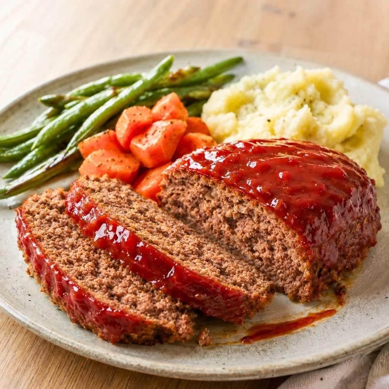 Meatloaf with a Tangy Ketchup Glaze