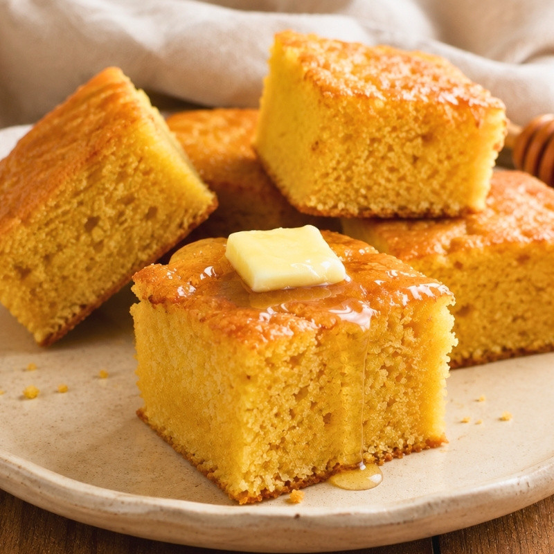 Moist Cornbread Recipe with Buttermilk and Honey