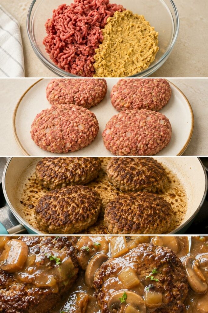 Salisbury Steak with Mushroom Gravy