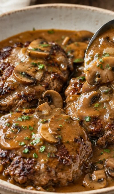 Salisbury Steak with Mushroom Gravy
