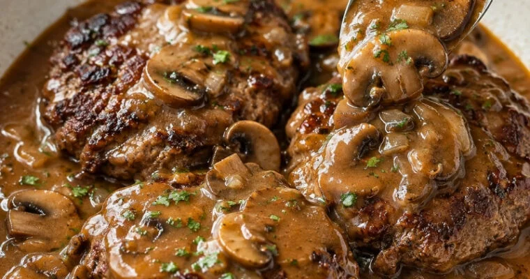 Salisbury Steak with Mushroom Gravy