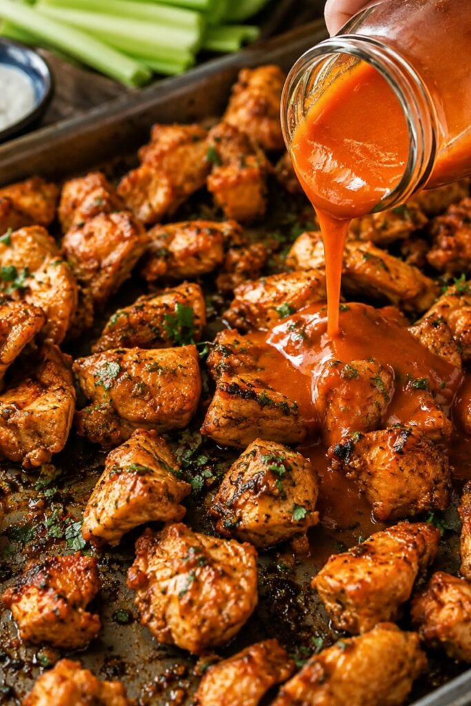 Sheet Pan Buffalo Chicken