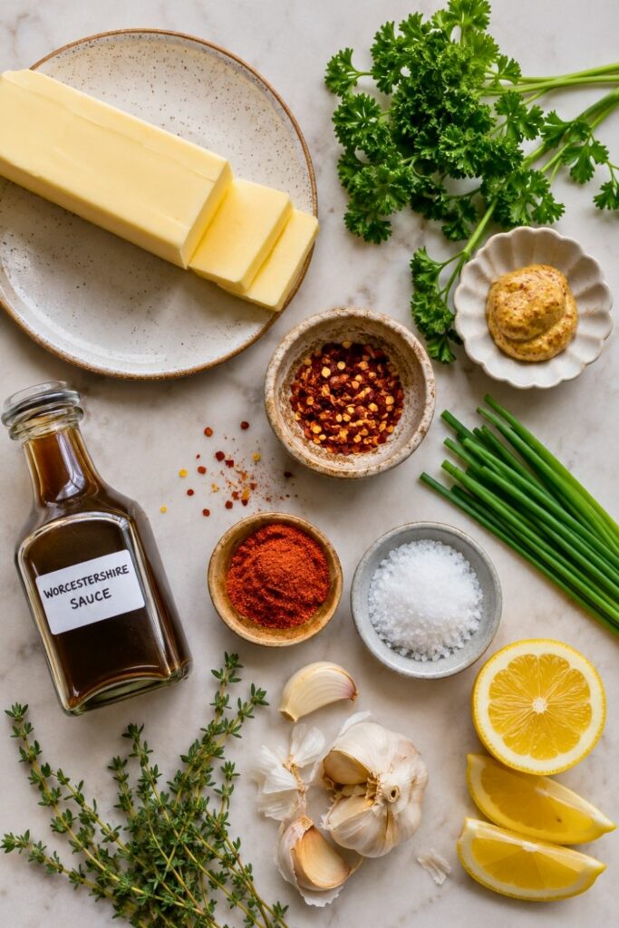 Ingredients for cowboy butter