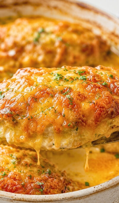 Cheesy Chicken Casserole (Creamy Baked Chicken Breasts)