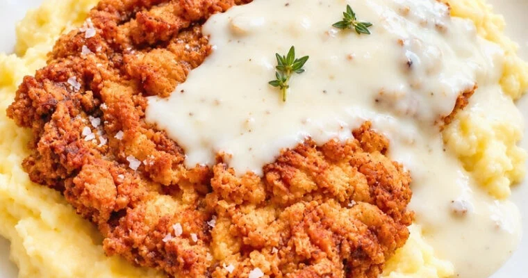Chicken Fried Steak Recipe with Crispy Crust and Gravy