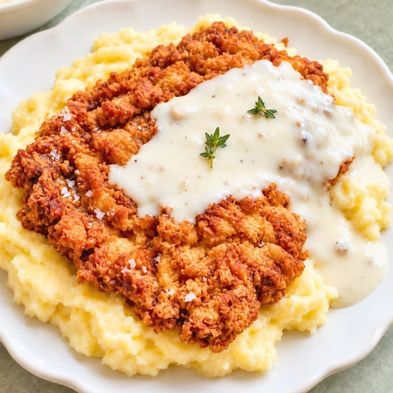 Chicken Fried Steak Recipe with Crispy Crust and Gravy