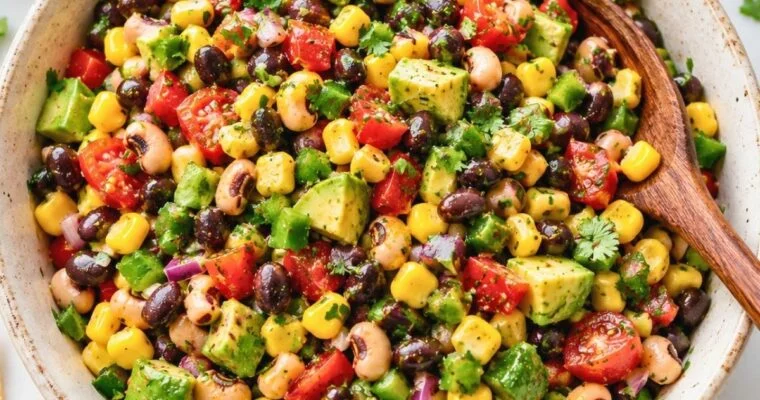 Cowboy Caviar Recipe with Tangy Homemade Dressing