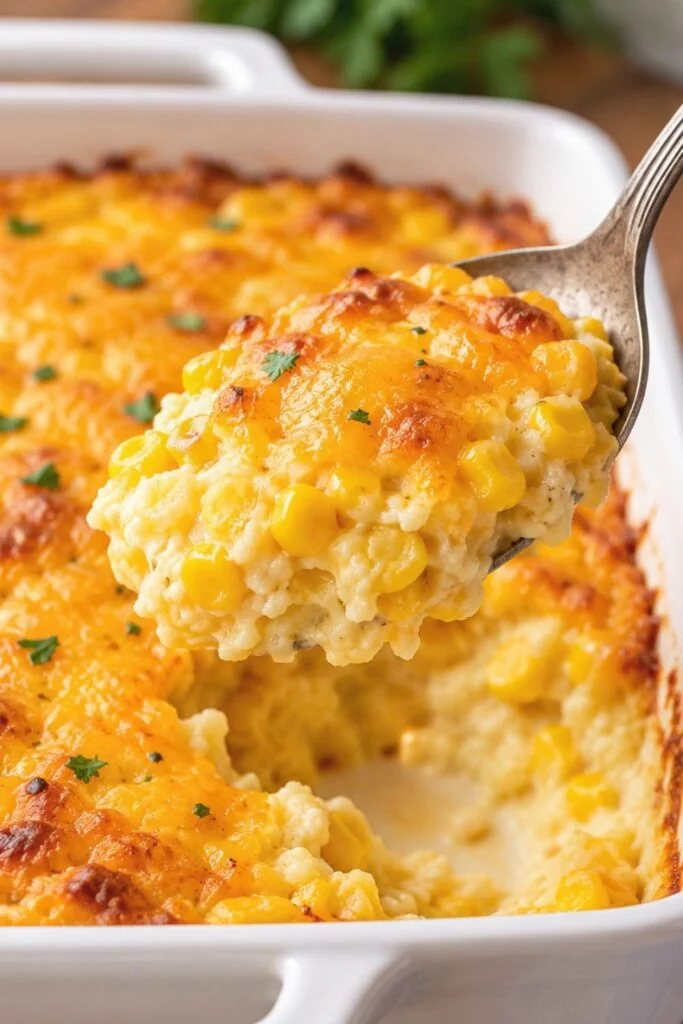Creamy Corn Casserole Recipe (No Jiffy Mix)