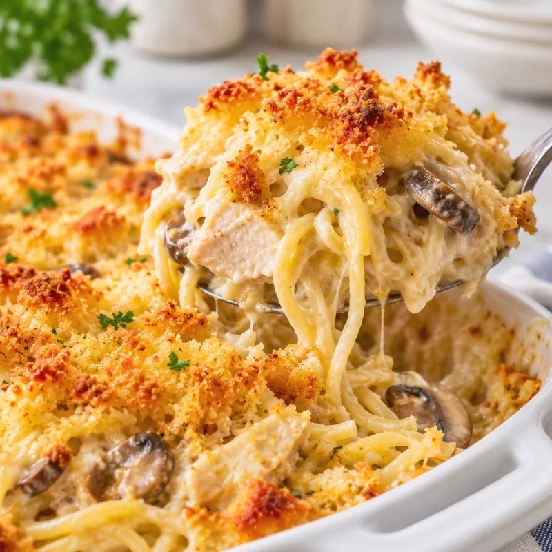 From-Scratch Chicken Tetrazzini