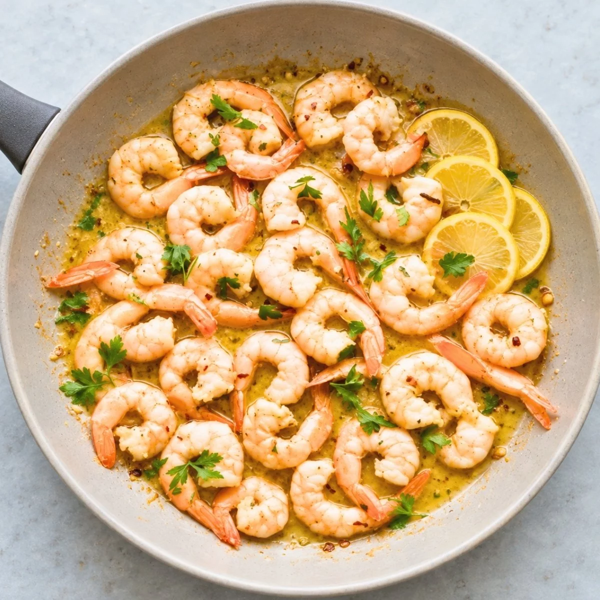 Garlic Butter Shrimp Recipe with Lemon