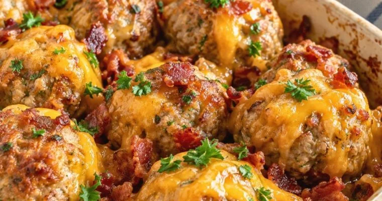 Moist and Cheesy Sausage Balls Recipe
