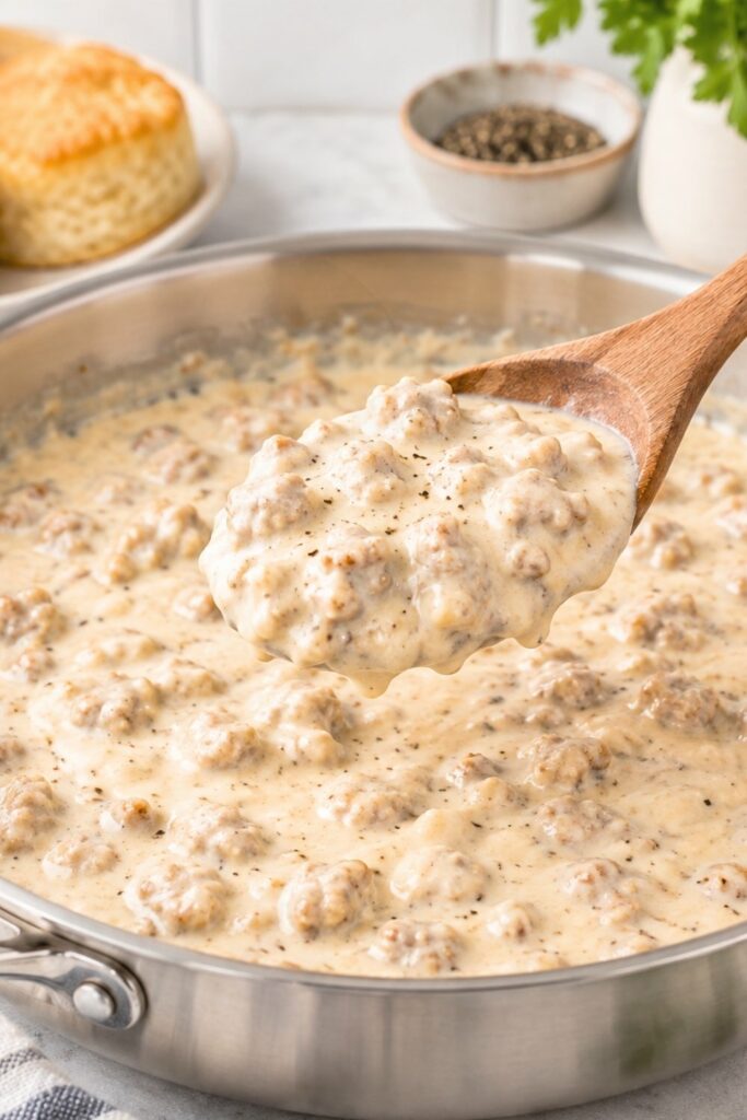 No-Lump Biscuits and Gravy Recipe