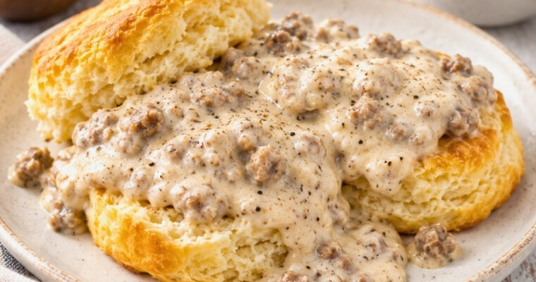 No-Lump Biscuits and Gravy Recipe
